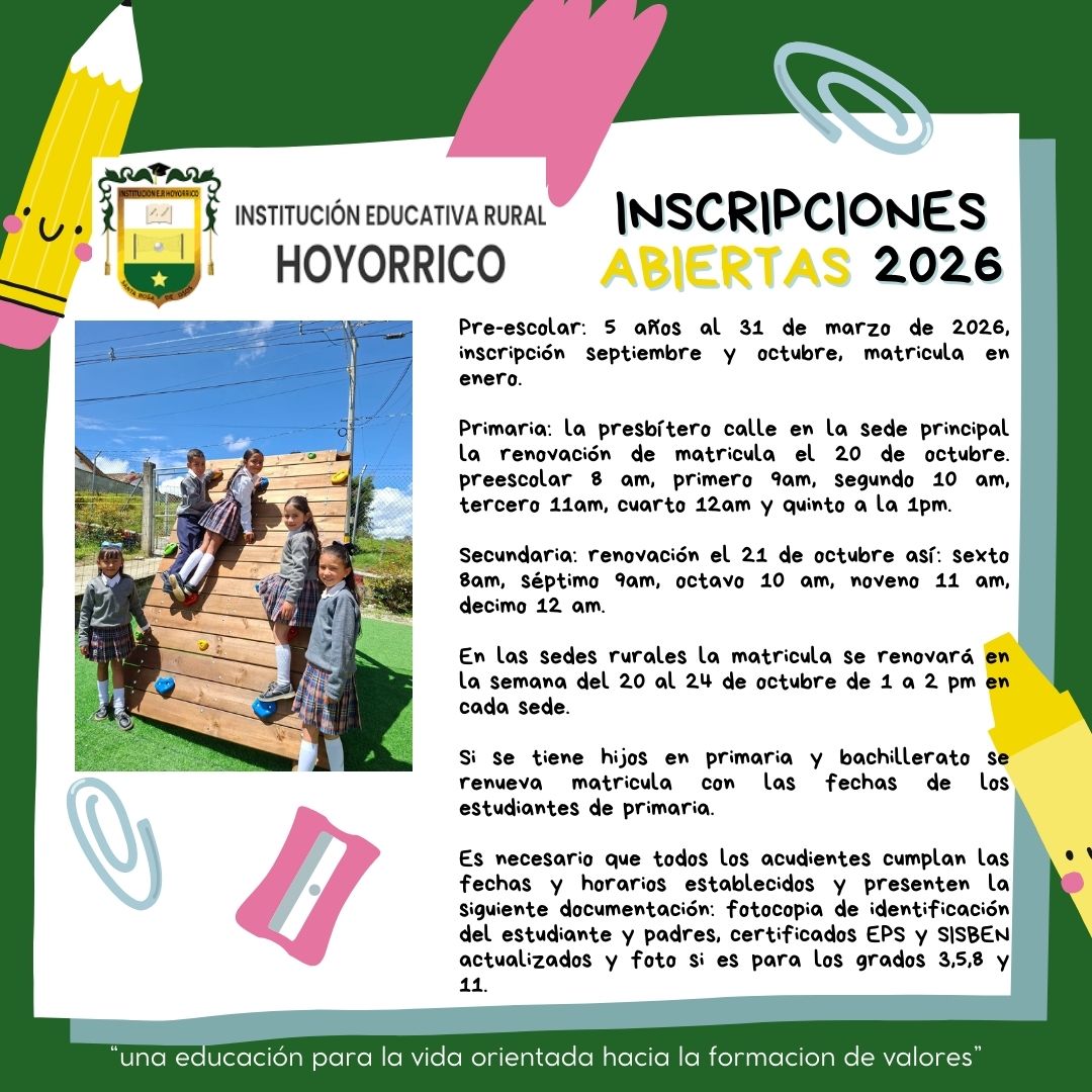 MATRICULAS 2026